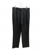 Maison Margielaメゾンマルジェラ）の古着「ウールヘリンボーン2タックスラックス」｜グレー