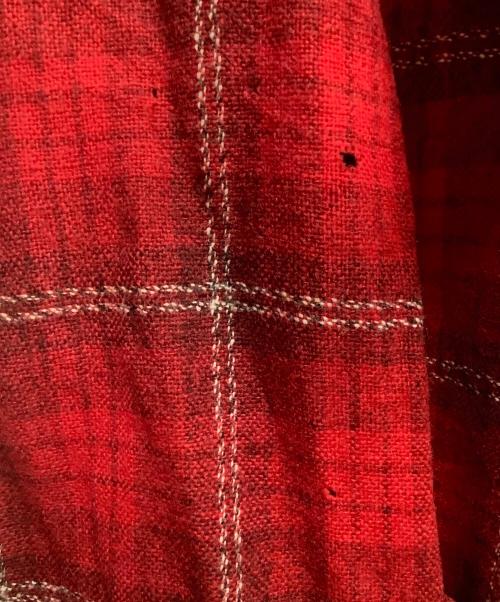 TOWN CRAFT（タウンクラフト）TOWN CRAFT (タウンクラフト) オープンカラーシャツ ブラック×レッド サイズ:Lの古着・服飾アイテム