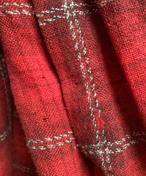 TOWN CRAFT（タウンクラフト）TOWN CRAFT (タウンクラフト) オープンカラーシャツ ブラック×レッド サイズ:Lの古着・服飾アイテム