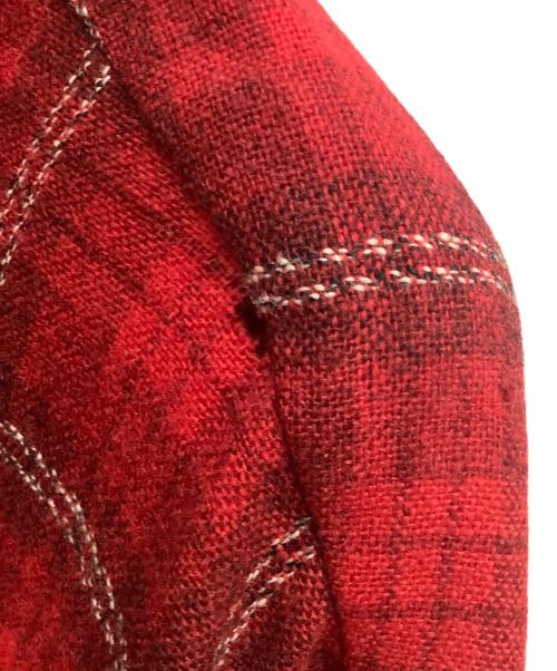 TOWN CRAFT（タウンクラフト）TOWN CRAFT (タウンクラフト) オープンカラーシャツ ブラック×レッド サイズ:Lの古着・服飾アイテム