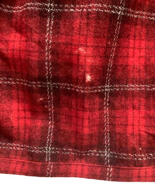 TOWN CRAFT（タウンクラフト）TOWN CRAFT (タウンクラフト) オープンカラーシャツ ブラック×レッド サイズ:Lの古着・服飾アイテム