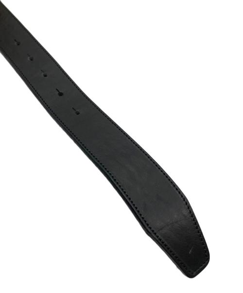 DSQUARED2（ディースクエアード）DSQUARED2 (ディースクエアード) ロゴバックルレザーベルト ブラック サイズ:Lの古着・服飾アイテム