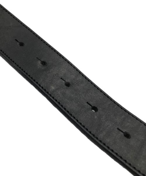 DSQUARED2（ディースクエアード）DSQUARED2 (ディースクエアード) ロゴバックルレザーベルト ブラック サイズ:Lの古着・服飾アイテム