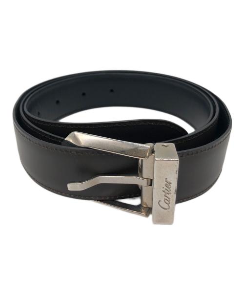 Cartier（カルティエ）Cartier (カルティエ) レザーベルト ブラックの古着・服飾アイテム