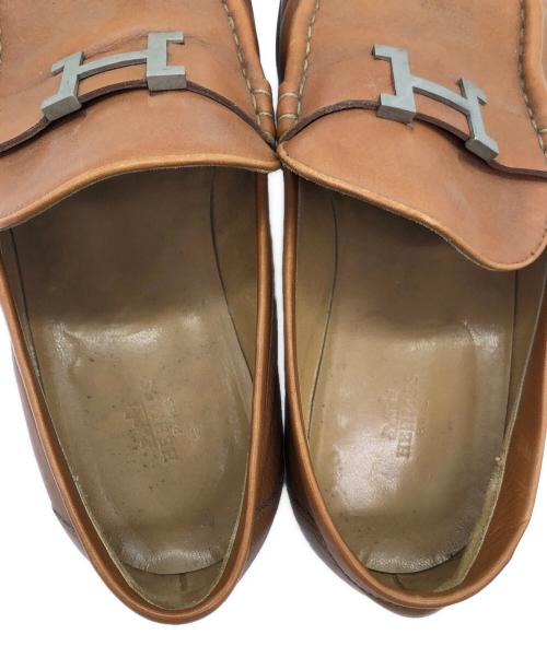 HERMES（エルメス）HERMES (エルメス) ローファー ブラウン サイズ:SIZE 26cmの古着・服飾アイテム