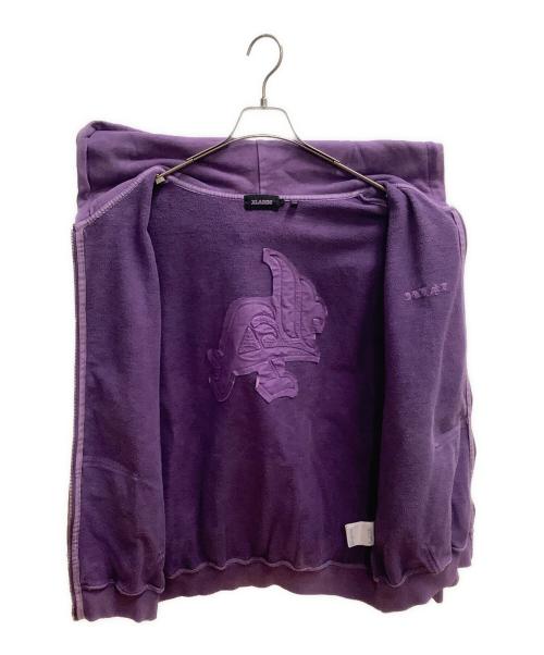 X-LARGE（エクストララージ）X-LARGE (エクストララージ) ジップパーカー パープル サイズ:SIZE Lの古着・服飾アイテム