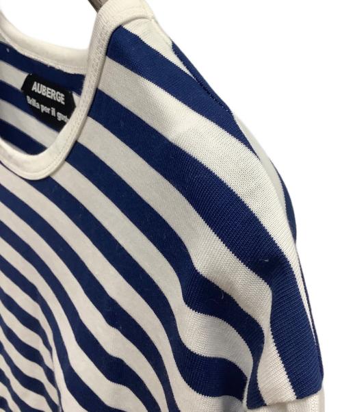 AUBERGE（オーベルジュ）AUBERGE (オーベルジュ) ボーダーカットソー ブルー×ホワイト サイズ:SIZE 42の古着・服飾アイテム