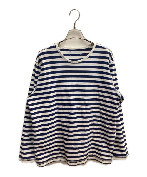 AUBERGE（オーベルジュ）AUBERGE (オーベルジュ) ボーダーカットソー ブルー×ホワイト サイズ:SIZE 42の古着・服飾アイテム