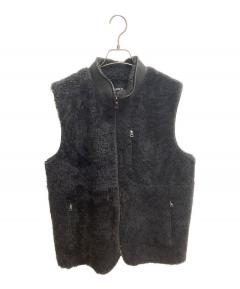 中古・古着通販】NAISSANCE (ネサーンス) ラムムートンベスト ベージュ