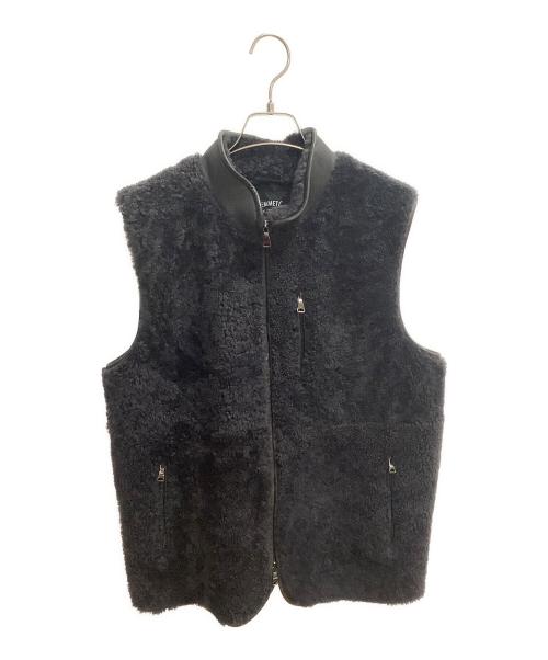 EMMETI（エンメティ）EMMETI (エンメティ) ムートンベスト ネイビー サイズ:SIZE 48の古着・服飾アイテム