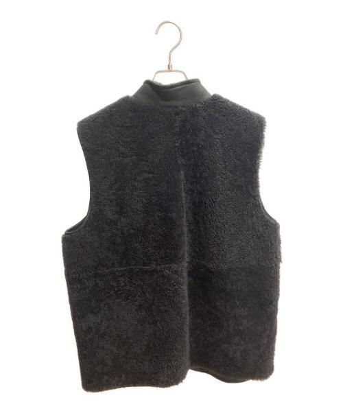 EMMETI（エンメティ）EMMETI (エンメティ) ムートンベスト ネイビー サイズ:SIZE 48の古着・服飾アイテム