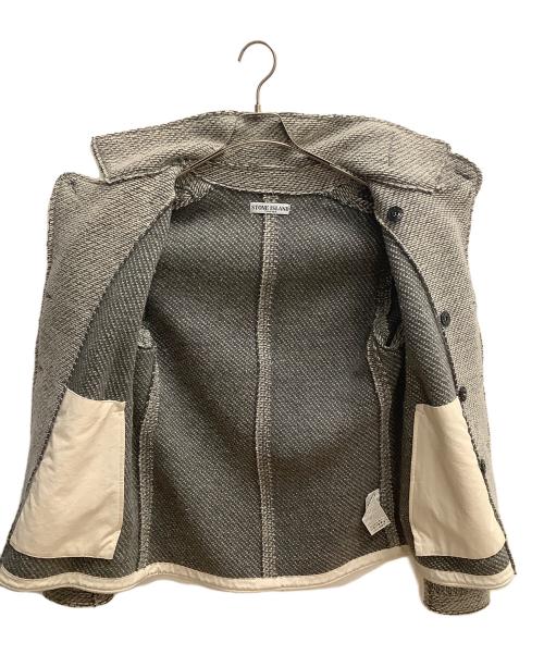 STONE ISLAND（ストーンアイランド）STONE ISLAND (ストーンアイランド) サイドパッチダブル Pコート グレー サイズ:SIZE Mの古着・服飾アイテム