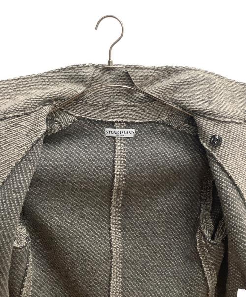 STONE ISLAND（ストーンアイランド）STONE ISLAND (ストーンアイランド) サイドパッチダブル Pコート グレー サイズ:SIZE Mの古着・服飾アイテム