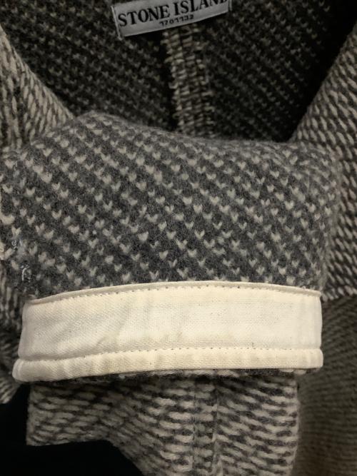 STONE ISLAND（ストーンアイランド）STONE ISLAND (ストーンアイランド) サイドパッチダブル Pコート グレー サイズ:SIZE Mの古着・服飾アイテム