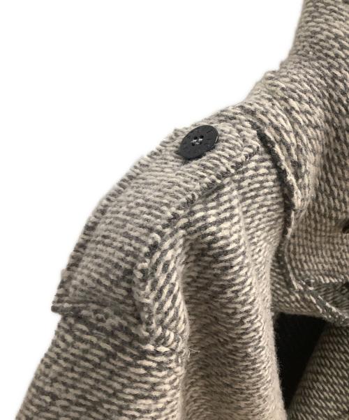 STONE ISLAND（ストーンアイランド）STONE ISLAND (ストーンアイランド) サイドパッチダブル Pコート グレー サイズ:SIZE Mの古着・服飾アイテム