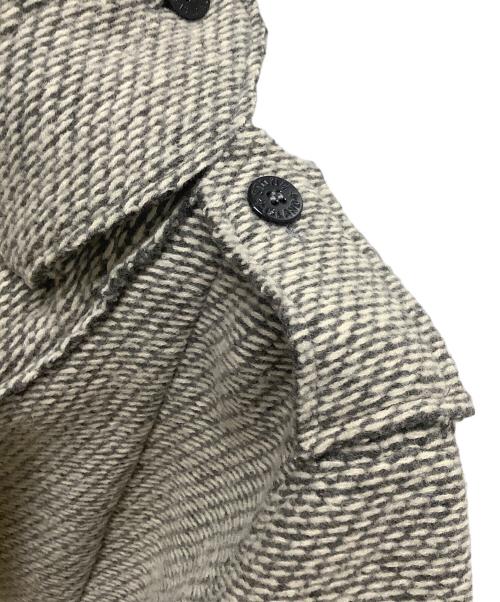 STONE ISLAND（ストーンアイランド）STONE ISLAND (ストーンアイランド) サイドパッチダブル Pコート グレー サイズ:SIZE Mの古着・服飾アイテム