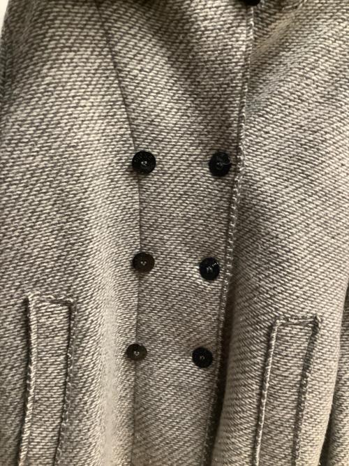 STONE ISLAND（ストーンアイランド）STONE ISLAND (ストーンアイランド) サイドパッチダブル Pコート グレー サイズ:SIZE Mの古着・服飾アイテム