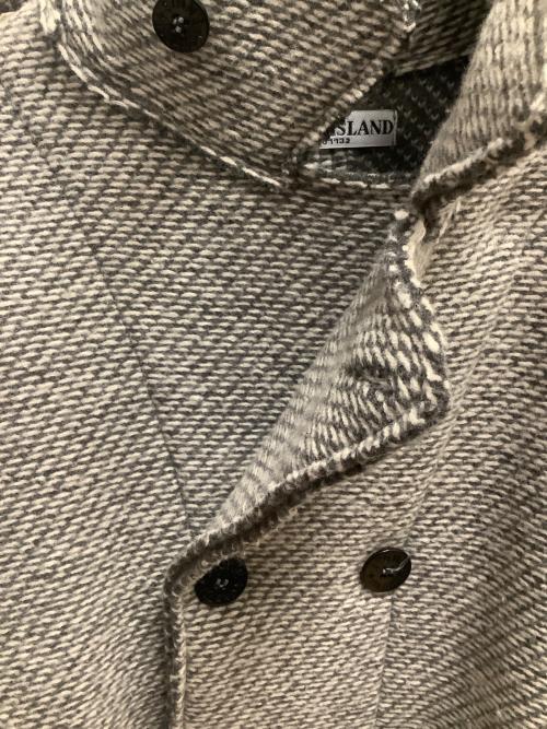STONE ISLAND（ストーンアイランド）STONE ISLAND (ストーンアイランド) サイドパッチダブル Pコート グレー サイズ:SIZE Mの古着・服飾アイテム