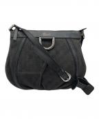 GUCCIグッチ）の古着「GGキャンバス　ショルダーバッグ」｜ブラック