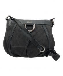 GUCCI（グッチ）の古着「GGキャンバス　ショルダーバッグ」｜ブラック