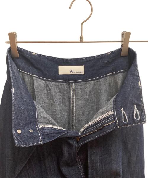 Wbywoadblue（ダブリュバイウォードブルー）Wbywoadblue (ダブリュバイウォードブルー) デニムスカート インディゴ サイズ:XSの古着・服飾アイテム