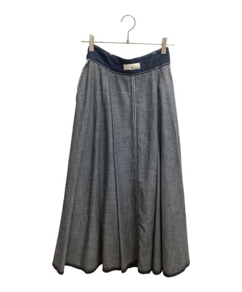 Wbywoadblue（ダブリュバイウォードブルー）Wbywoadblue (ダブリュバイウォードブルー) デニムスカート インディゴ サイズ:XSの古着・服飾アイテム