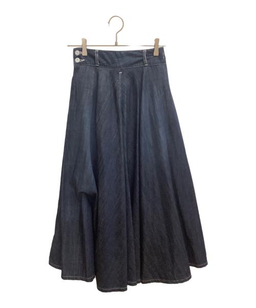 Wbywoadblue（ダブリュバイウォードブルー）Wbywoadblue (ダブリュバイウォードブルー) デニムスカート インディゴ サイズ:XSの古着・服飾アイテム