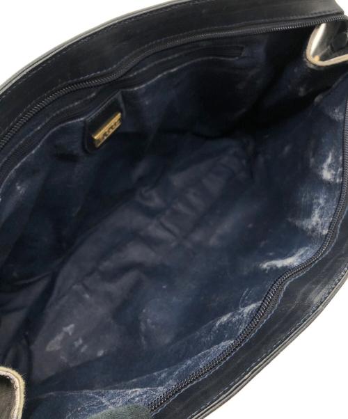 GUCCI（グッチ）GUCCI (グッチ) GG　クラッチバッグ グレー×ネイビーの古着・服飾アイテム