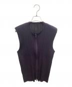 PLEATS PLEASEプリーツプリーズ）の古着「プリーツベスト」｜パープル