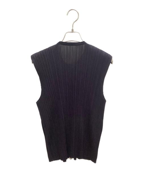 PLEATS PLEASE（プリーツプリーズ）PLEATS PLEASE (プリーツプリーズ) プリーツベスト パープル サイズ:3の古着・服飾アイテム