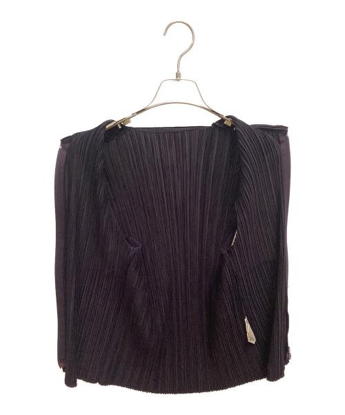 PLEATS PLEASE（プリーツプリーズ）PLEATS PLEASE (プリーツプリーズ) プリーツベスト パープル サイズ:3の古着・服飾アイテム