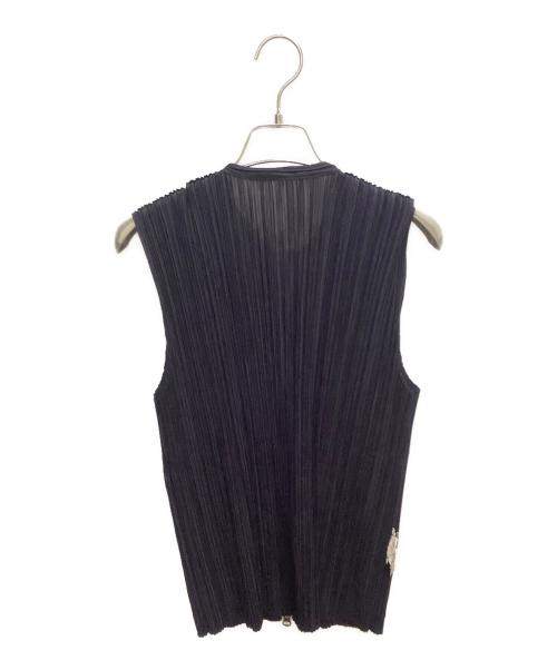PLEATS PLEASE（プリーツプリーズ）PLEATS PLEASE (プリーツプリーズ) プリーツベスト パープル サイズ:3の古着・服飾アイテム