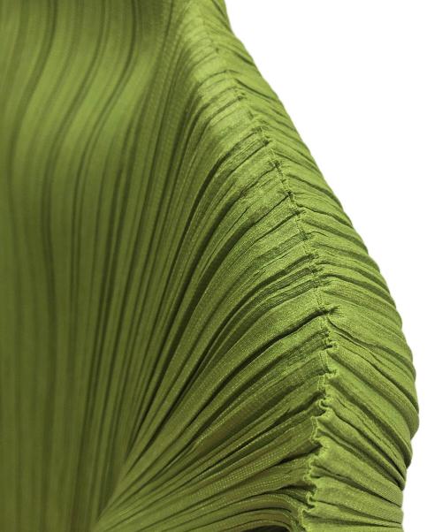 PLEATS PLEASE（プリーツプリーズ）PLEATS PLEASE (プリーツプリーズ) プリーツノースリーブブラウス グリーン サイズ:SIZE 3の古着・服飾アイテム
