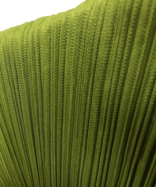 PLEATS PLEASE（プリーツプリーズ）PLEATS PLEASE (プリーツプリーズ) プリーツノースリーブブラウス グリーン サイズ:SIZE 3の古着・服飾アイテム