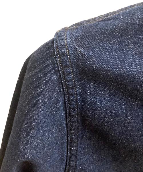 POST O'ALLS（ポストオーバーオールズ）POST O'ALLS (ポストオーバーオールズ) blue denim Navy Parka インディゴブルー サイズ:Mの古着・服飾アイテム