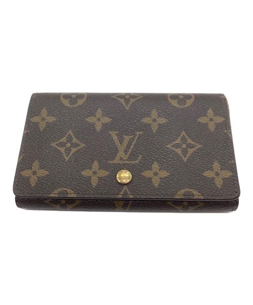 LOUIS VUITTON（ルイ ヴィトン）LOUIS VUITTON (ルイ ヴィトン) モノグラム　ポルトモネ・ビエ・トレゾール ブラウンの古着・服飾アイテム