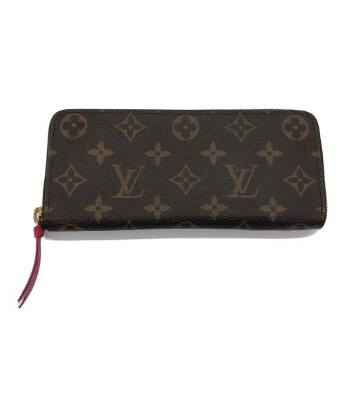 LOUIS VUITTON（ルイ ヴィトン）LOUIS VUITTON (ルイ ヴィトン) モノグラム　ポルトフォイユ・クレマンス フューシャの古着・服飾アイテム