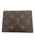 LOUIS VUITTON (ルイ ヴィトン) モノグラム ポルト2カルト・ヴェルティカル ブラウン：8000円