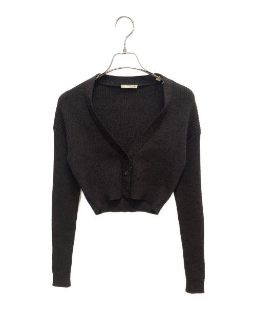 PRADA（プラダ）PRADA (プラダ) ショートカーディガン ブラウン サイズ:SIZE 38の古着・服飾アイテム
