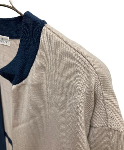GIVENCHY（ジバンシィ）GIVENCHY (ジバンシィ) ボーダーカーディガン ホワイト×ネイビー サイズ:SIZE 9号の古着・服飾アイテム