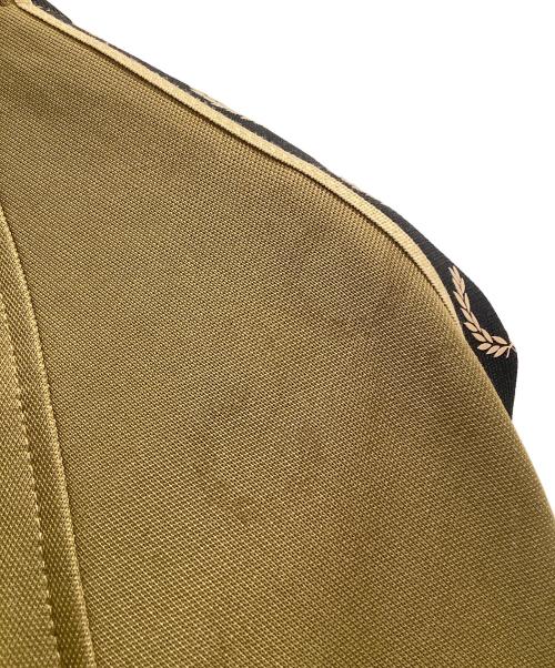 FRED PERRY（フレッドペリー）FRED PERRY (フレッドペリー) Contrast Tape Track Jacket ブラウン サイズ:SIZE Lの古着・服飾アイテム