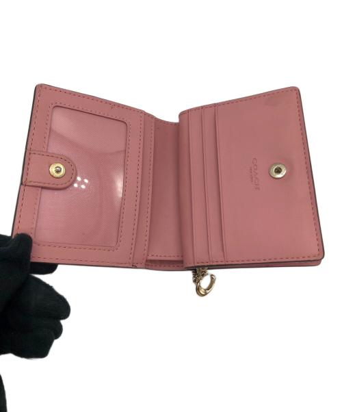 COACH（コーチ）COACH (コーチ) スナップ ウォレット シグネチャー キャンバス ベージュの古着・服飾アイテム