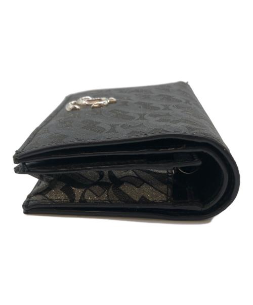 JIMMY CHOO（ジミーチュウ）JIMMY CHOO (ジミーチュウ) 2つ折り財布 ブラックの古着・服飾アイテム
