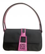 GIVENCHYジバンシィ）の古着「バイカラーワンショルダーバッグ」｜ブラック×パープル