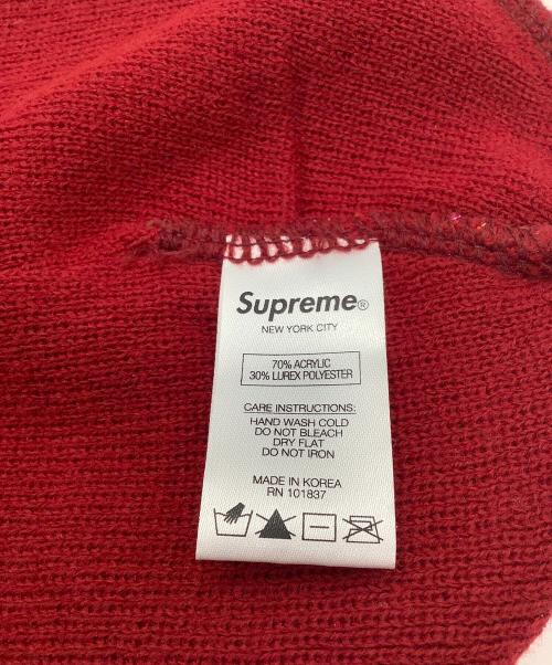 SUPREME（シュプリーム）SUPREME (シュプリーム) ニットキャップ レッドの古着・服飾アイテム