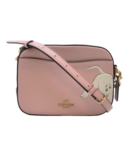 COACH（コーチ）COACH (コーチ) Disney (ディズニー) ショルダーバッグ ピンク×ブラウンの古着・服飾アイテム