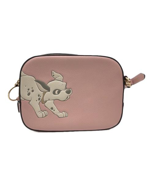 COACH（コーチ）COACH (コーチ) Disney (ディズニー) ショルダーバッグ ピンク×ブラウンの古着・服飾アイテム