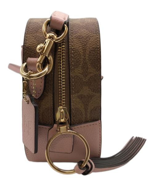 COACH（コーチ）COACH (コーチ) Disney (ディズニー) ショルダーバッグ ピンク×ブラウンの古着・服飾アイテム