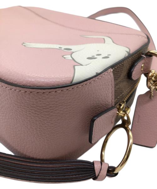 COACH（コーチ）COACH (コーチ) Disney (ディズニー) ショルダーバッグ ピンク×ブラウンの古着・服飾アイテム