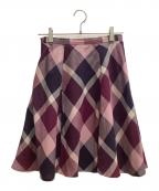 BLUE LABEL CRESTBRIDGEブルーレーベルクレストブリッジ）の古着「スカート」｜パープル